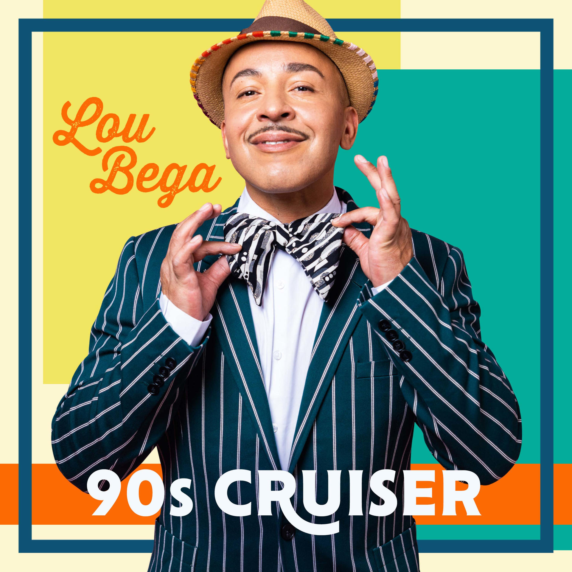 Albumcover von Lou Bega im gestreiften Anzug und Strohhut.