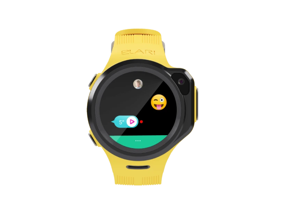 Smartwatch - Elari KidPhone 4GR, Para niños, 1.3", 48 horas, 2G, Bluetooth, IP67, Wi-Fi, GPS, Amarillo