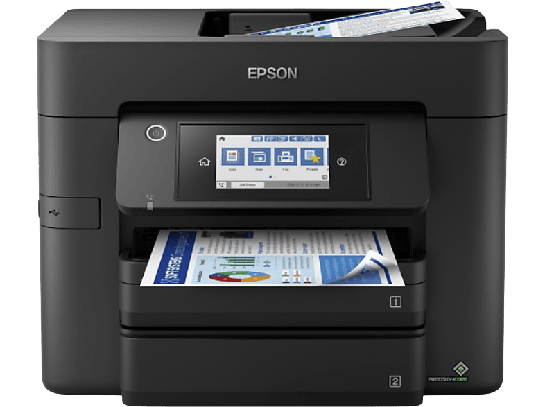 Epson Workforce Pro WF-4830DTWF, Inyección de tinta, 36 ppm, Color/Monocromo, Negro