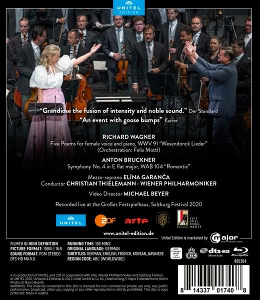Mutter/Ma/Barenboim/West Eastern Divan Orchestra - Wesendonck Lieder/Sinfonie Nr. 4 in Es-Dur  - (Blu-ray)