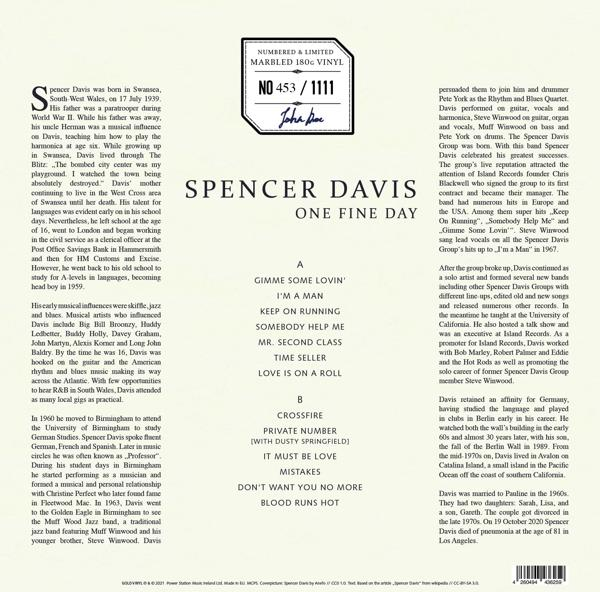 Davis One Spencer Fine Day - (Vinyl) -