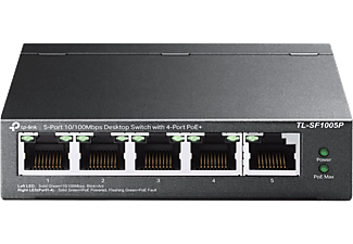 TP-LINK Desktop Switch TL-SF1005P, 4x PoE+, 1x Gb-LAN, Schwarz