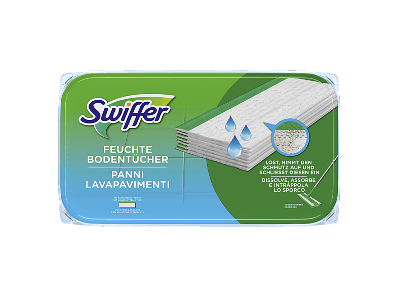 Swiffer Bodenwischer Feuchte Bodentücher Nachfüllpackung 12er Wischtücher — Foto 4 von 5