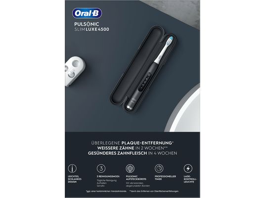 ORAL-B Pulsonic Slim Luxe - Brosse à dents sonique (noir)