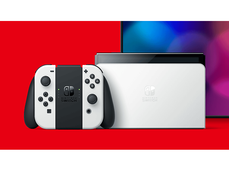 NINTENDO Switch Weiß (OLED Modell); Nintendo Switch OLED Modell----Spielekonsole — Foto 3 von 5