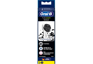 ORAL-B Brossettes Pure Clean avec poils à charbon actif - Têtes de brosse de rechange (blanc)