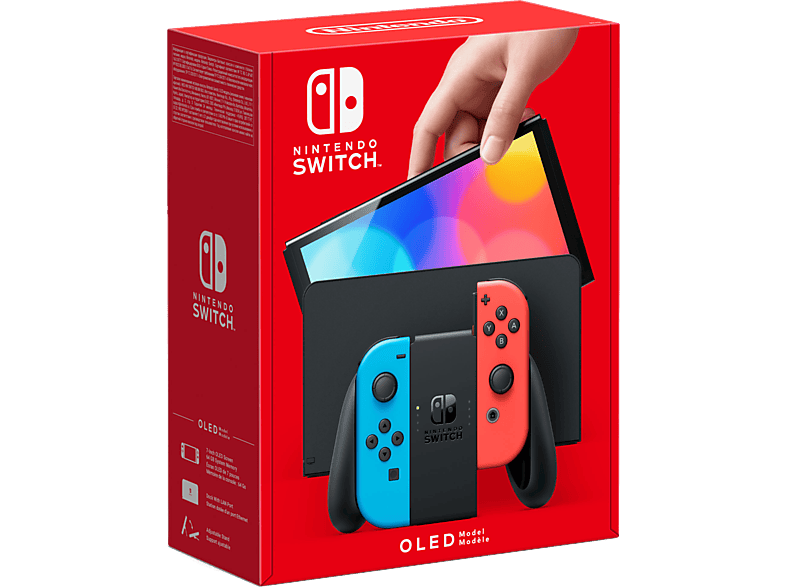 Nintendo Switch Neonrot/Neonblau (OLED Modell); Nintendo Switch OLED Modell----Spielekonsole