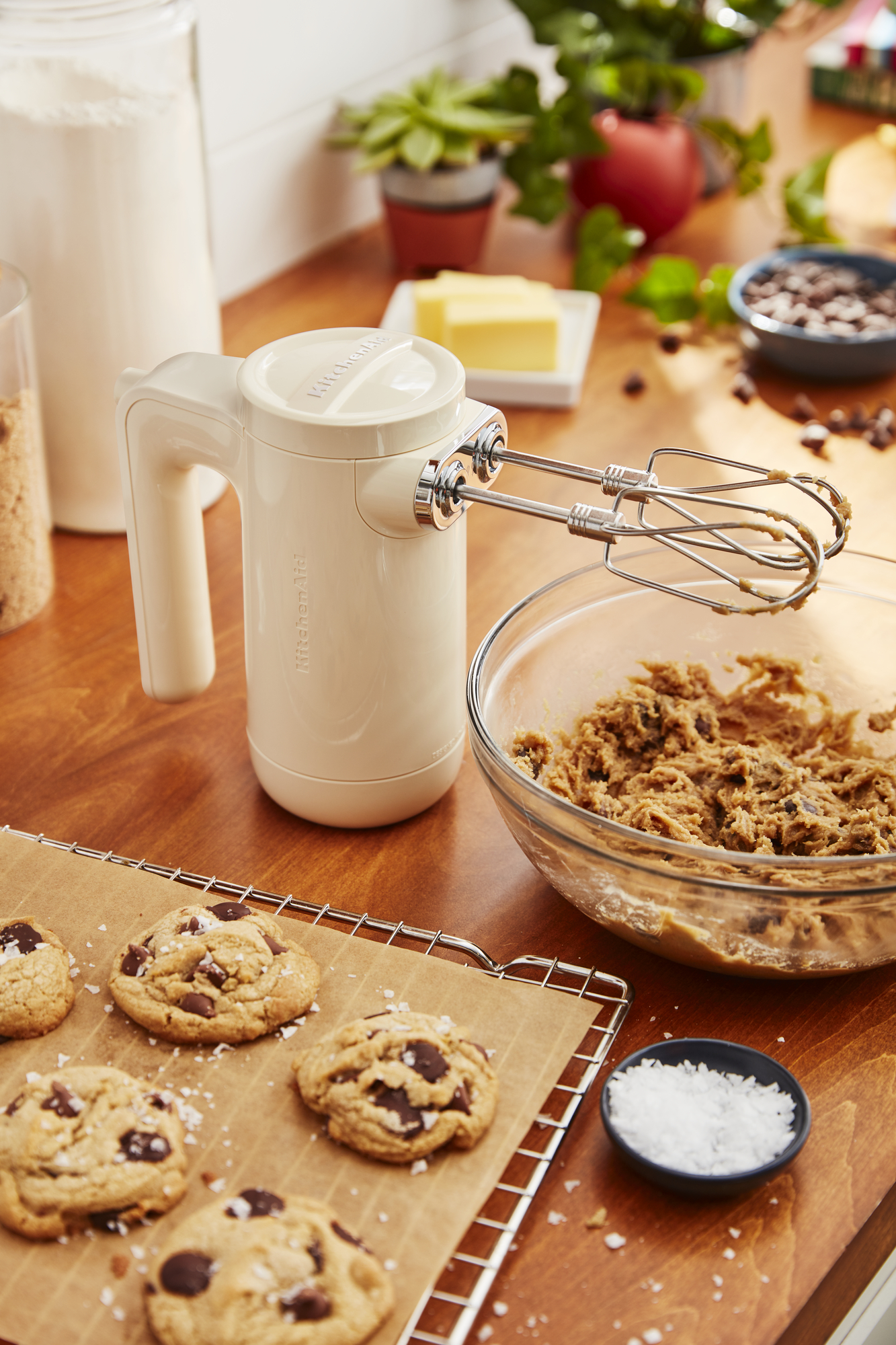 KITCHENAID 5KHMB732EAC Cordless Handmixer Creme (12 Volt)
