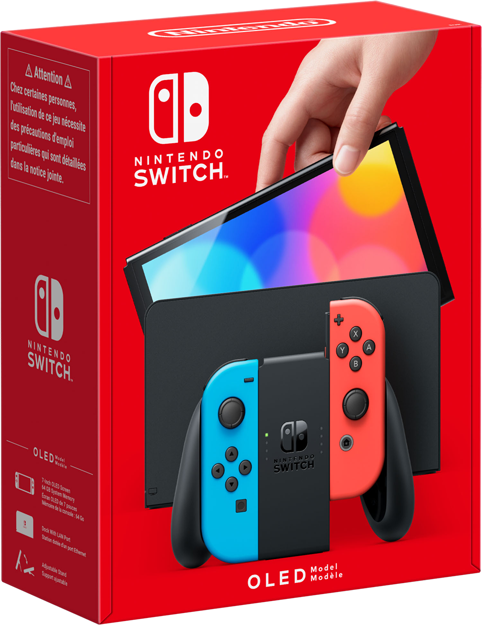 Nintendo Switch Oled - Rood/blauw
