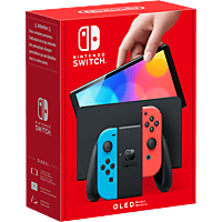 MediaMarkt NINTENDO Switch OLED - Rood/Blauw aanbieding
