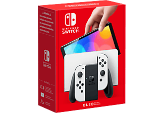 Switch (OLED-Modell) - Spielekonsole - Weiss/Schwarz