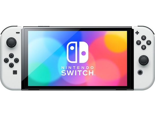Switch (OLED-Modell) - Spielekonsole - Weiss/Schwarz
