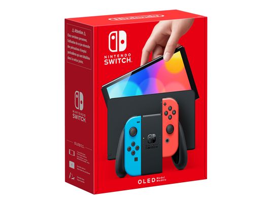 Switch (modello OLED) - Console videogiochi - Blu neon/Rosso neon/Nero