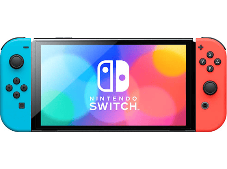 Nintendo Switch Neonrot/Neonblau (OLED Modell); Nintendo Switch OLED Modell----Spielekonsole — Foto 2 von 4