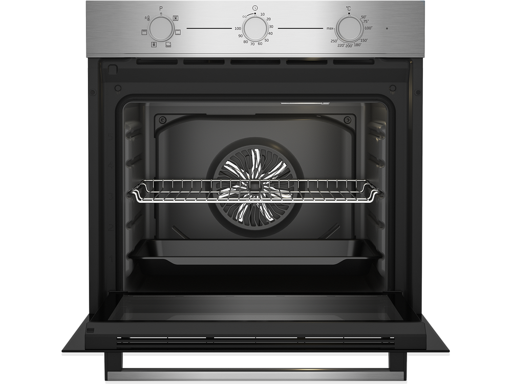 Horno - Beko BBIE12100XC, Multifunción, 66 l, Encastrable, Parcialmente catalítico, 59.40 cm, Inox