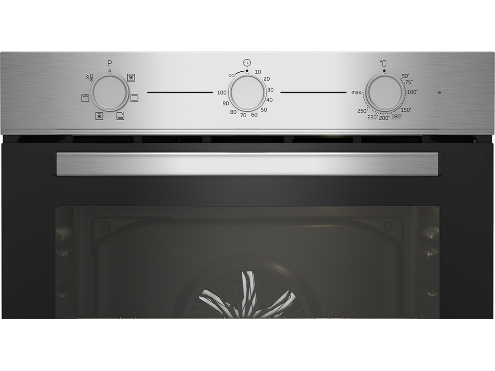 Horno - Beko BBIE12100XC, Multifunción, 66 l, Encastrable, Parcialmente catalítico, 59.40 cm, Inox