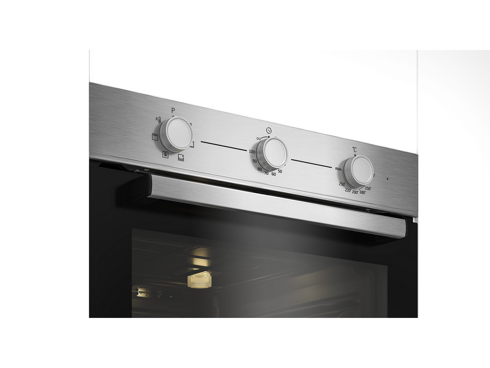 Horno - Beko BBIE12100XC, Multifunción, 66 l, Encastrable, Parcialmente catalítico, 59.40 cm, Inox