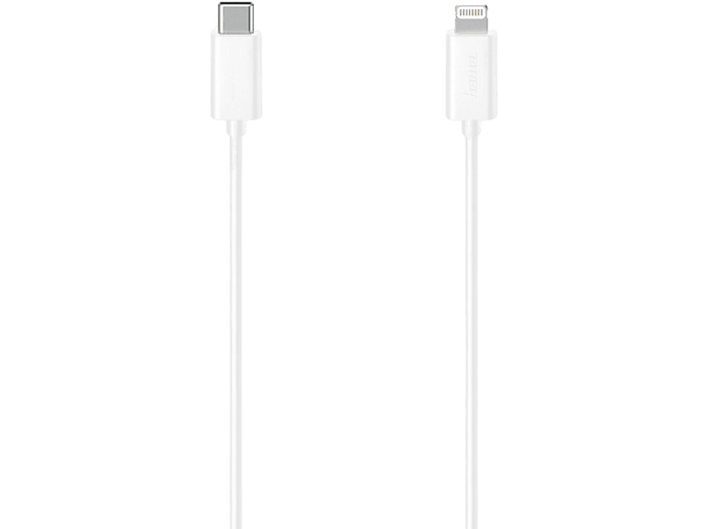 Adaptador - Hama 00200645, De conector Lightning a USB-C, 1.5 m, 480 mbps, Blanco