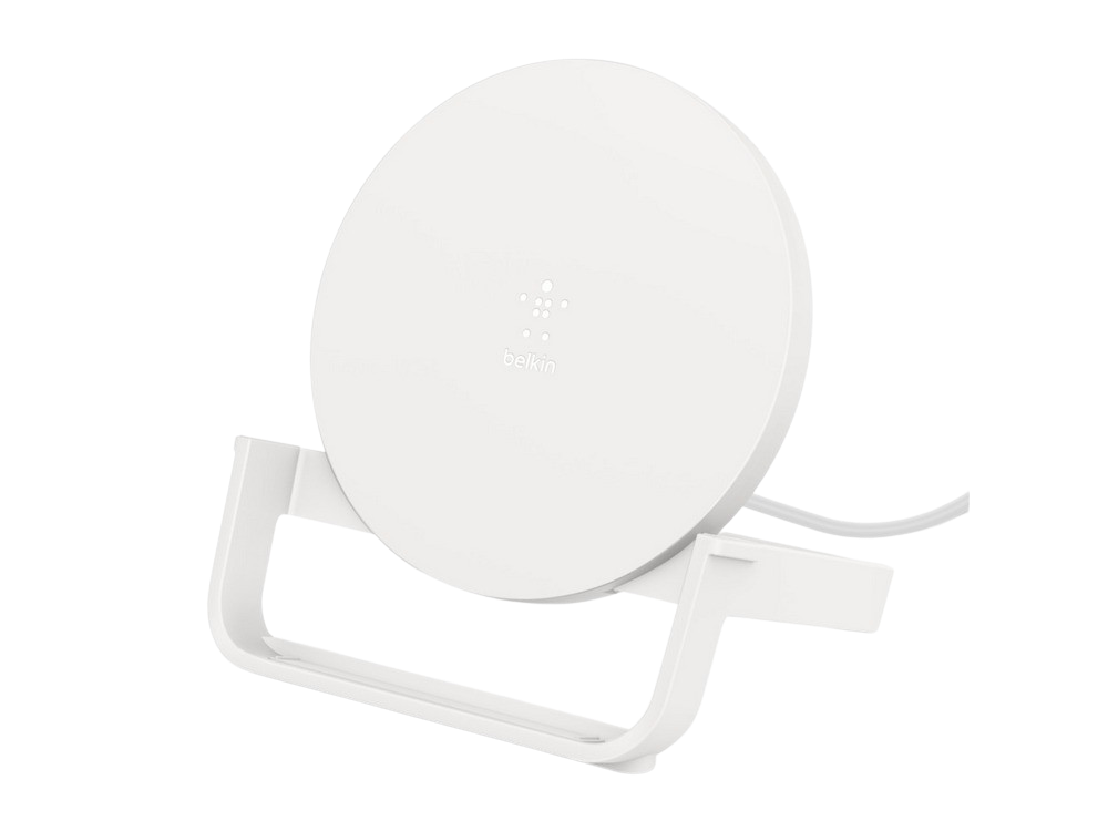 Belkin Up Soporte de 10 blanco base charge certificación qi para iphone 13 pro max mini y modelos anteriores dispositivos samsung google otros cargador boost↑charge™ con quick 3.0 luz