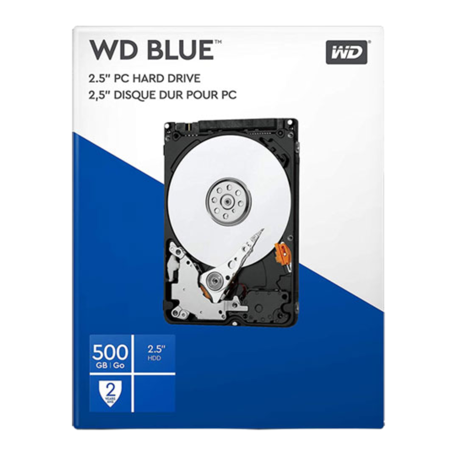 Disco Duro De 500gb laptop mainstream interno 2.5 sata ii hdd western digital wdbmyh5000ance 500 5400 rpm wdbmyh5000ancersn sata2 blue 8 3