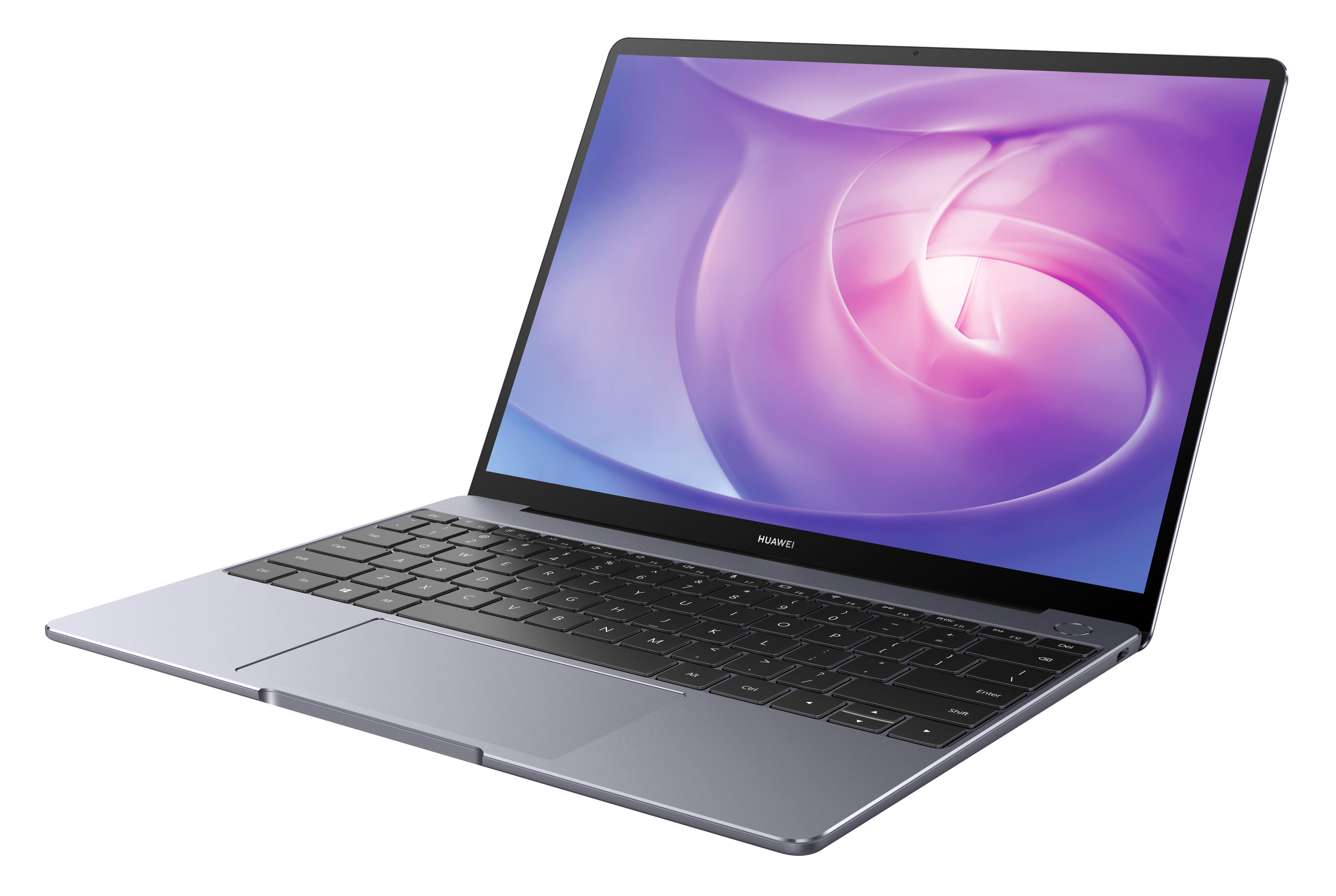 HUAWEI Matebook 13, Notebook mit 13 Zoll Display, Windows 10 Home, AMD Ryzen™ 7 Prozessor, 16 GB RAM, 512 GB SSD, Radeon™ Vega 10 Grafik, Space Gray