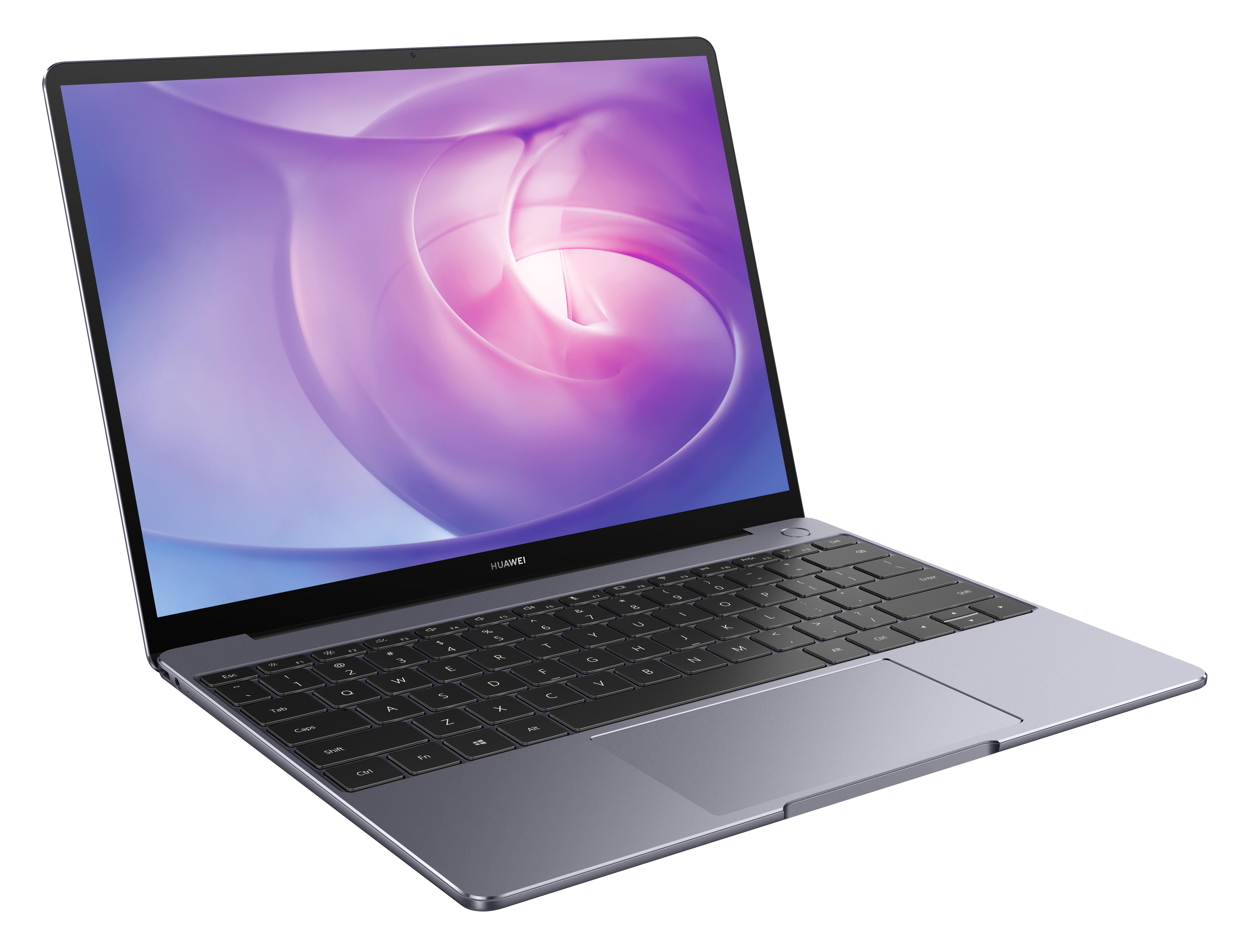 HUAWEI Matebook 13, Notebook mit 13 Zoll Display, Windows 10 Home, AMD Ryzen™ 7 Prozessor, 16 GB RAM, 512 GB SSD, Radeon™ Vega 10 Grafik, Space Gray