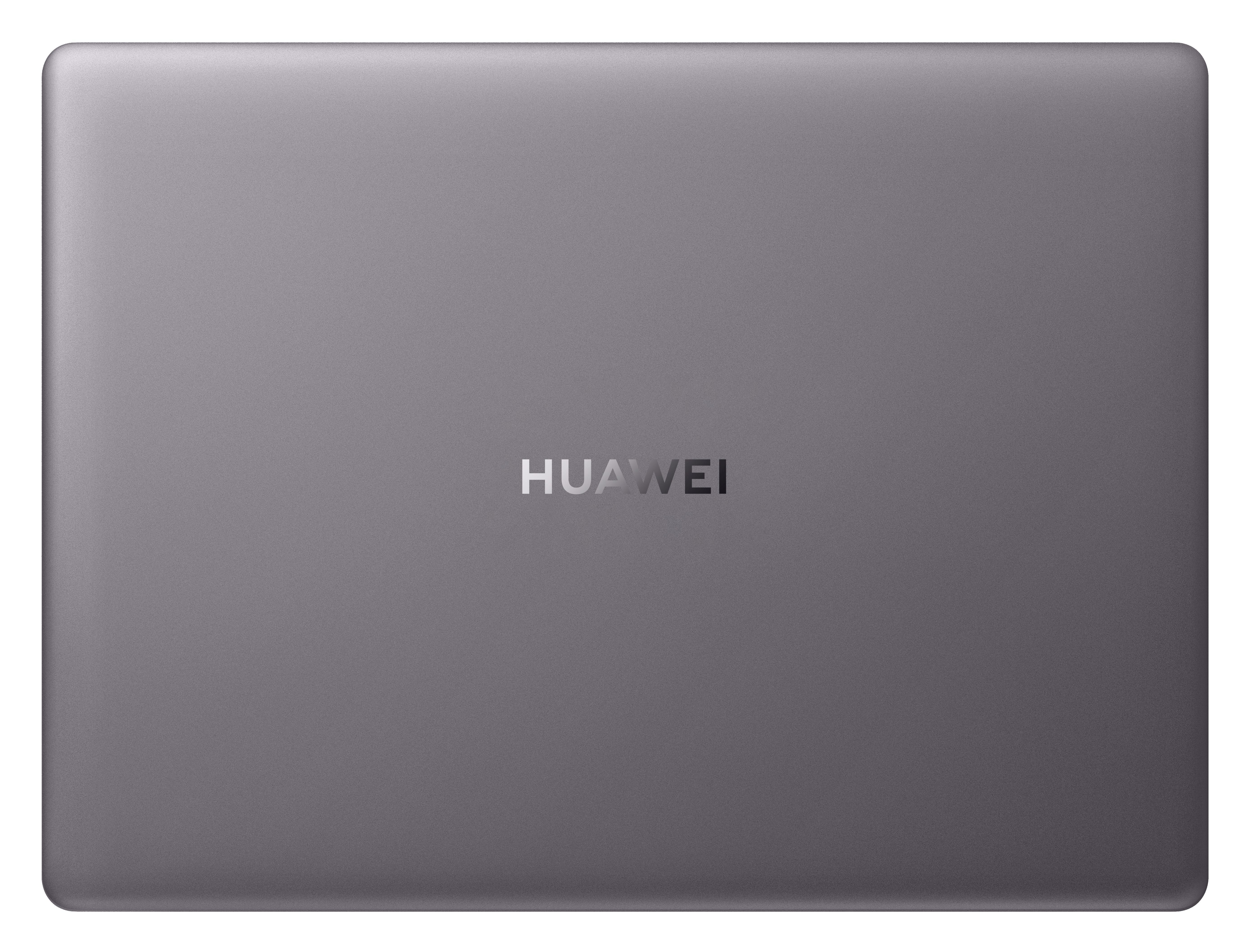 HUAWEI Matebook 13, Notebook mit 13 Zoll Display, Windows 10 Home, AMD Ryzen™ 7 Prozessor, 16 GB RAM, 512 GB SSD, Radeon™ Vega 10 Grafik, Space Gray