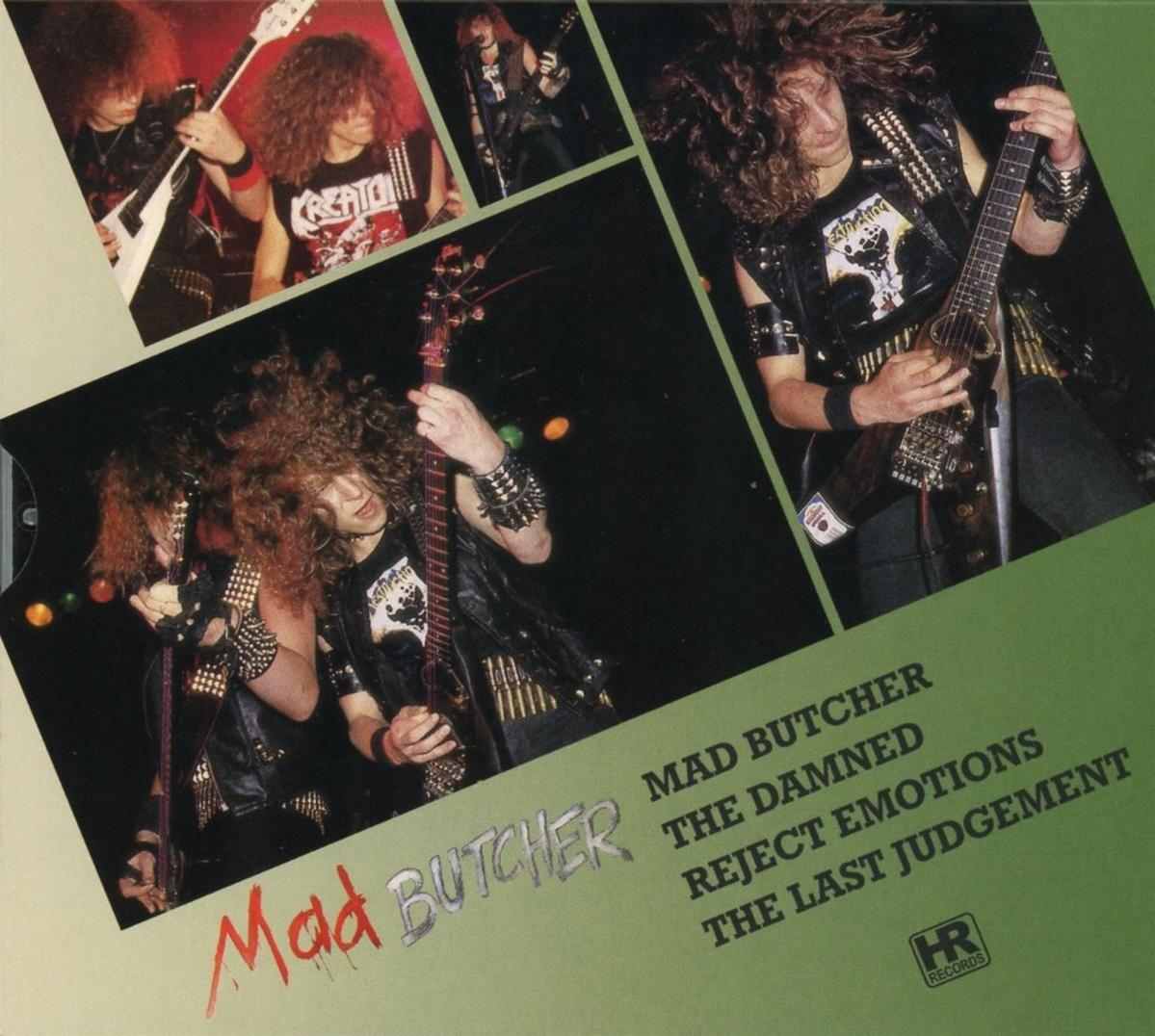 Albumcover mit einer Collage von Musikern, die Gitarre spielen, in einer Performance und Text.