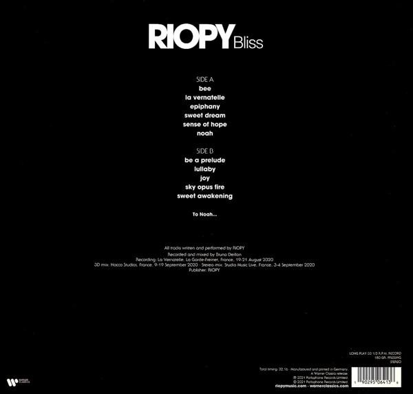 Riopy - Bliss  - (Vinyl)