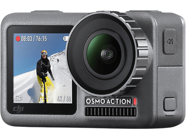 Cámara deportiva DJI Osmo Sensor CMOS, 12 MP, ISO 100-3200, Wi-Fi, Negro