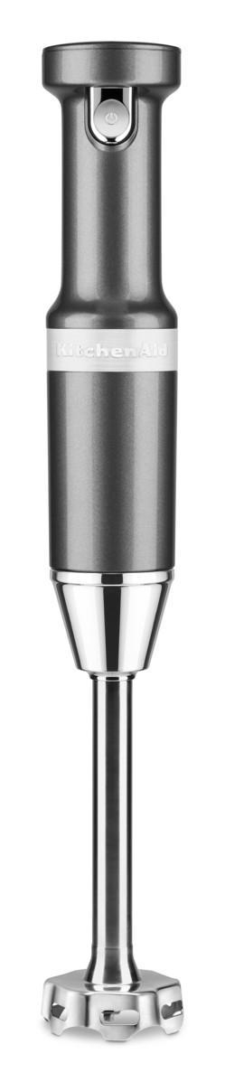 KITCHENAID 5KHBBV83EMS Cordless ARTISAN Stabmixer Medaillon Silber (16 Watt, 1 l)