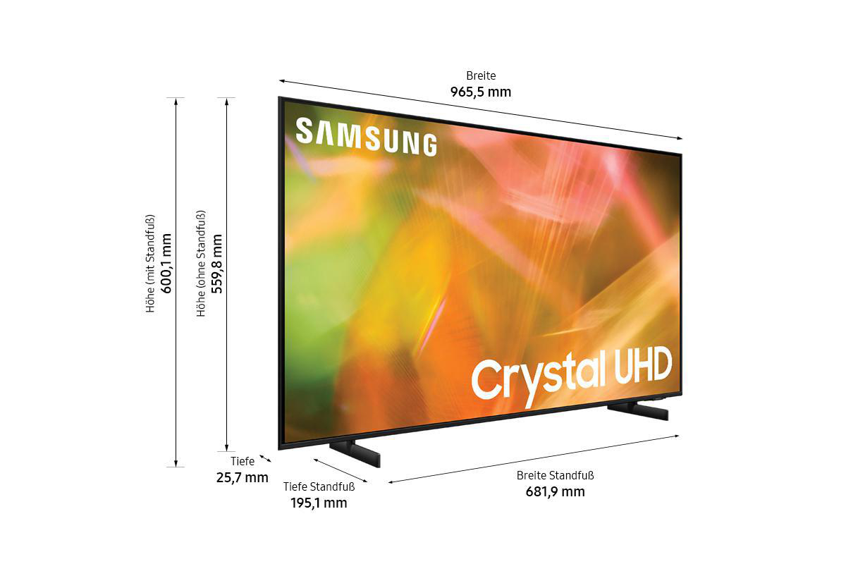 SAMSUNG GU43AU8079 LED TV (Flat, 43 Zoll / 108 cm, UHD 4K, SMART TV, Tizen)