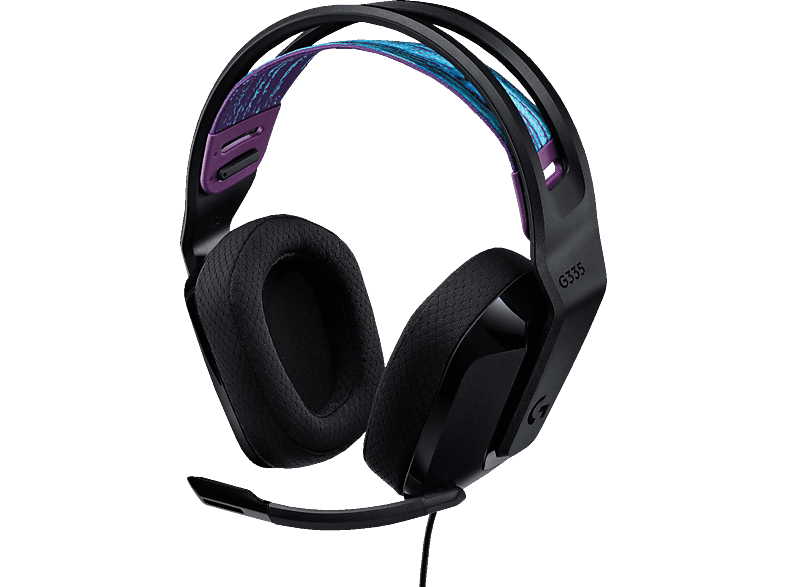 Schwarz G335, kabelgebundenes Headset LOGITECH Gaming Over-ear Gaming-Headset,