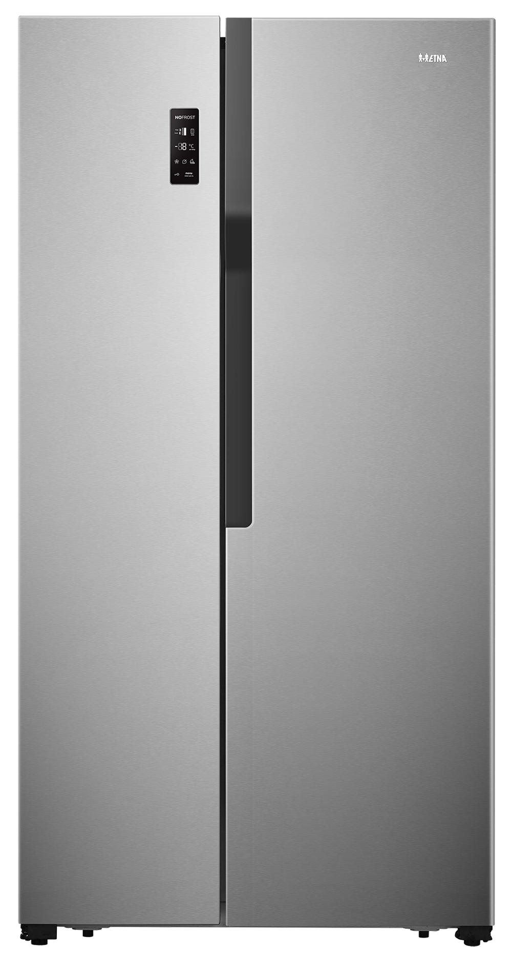 Etna AKV578 Amerikaanse koelkast Staal