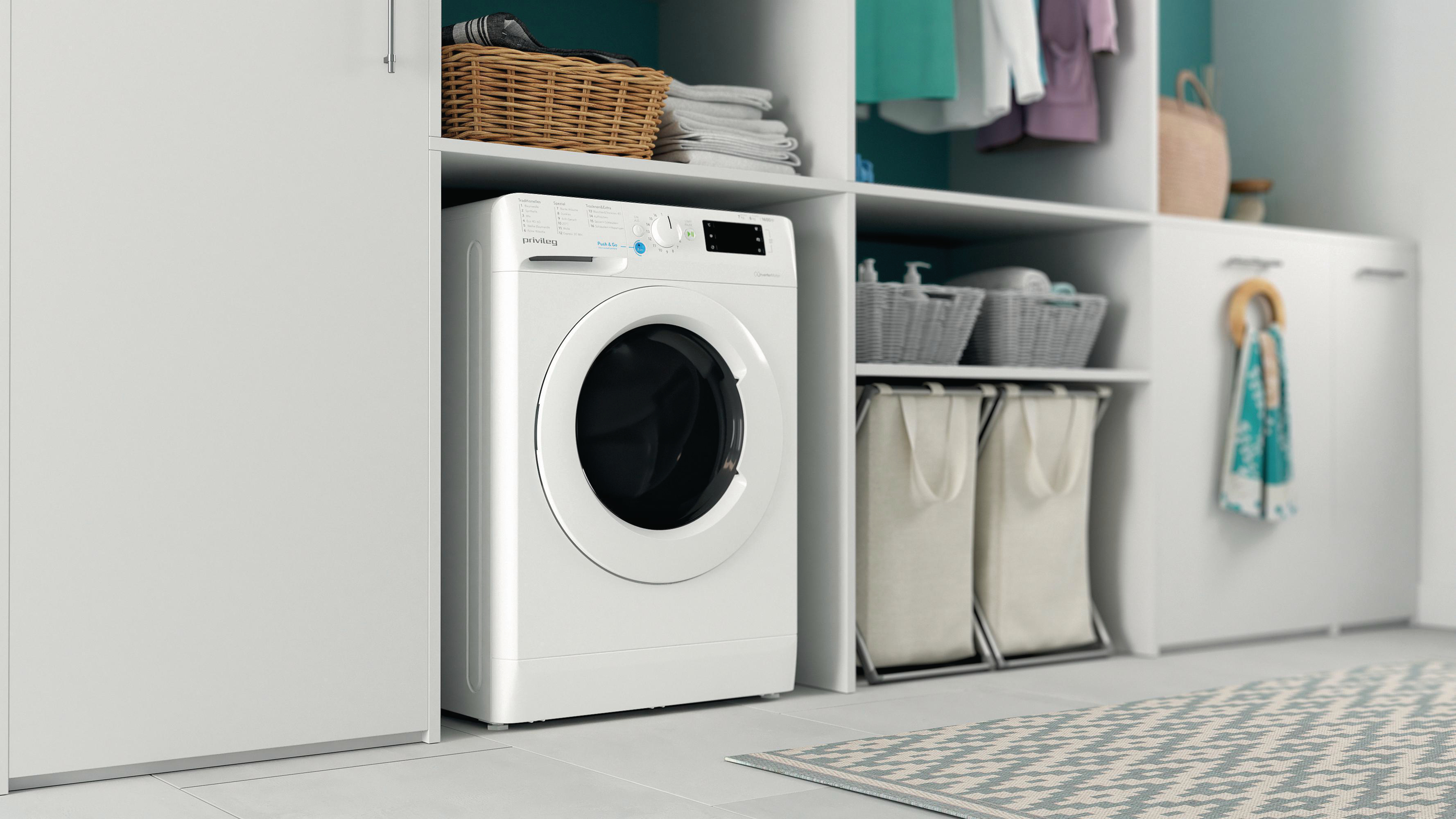 PRIVILEG PWWT X 76G6 DE N Waschtrockner (7 kg / 6 kg, 1551 U/Min.)