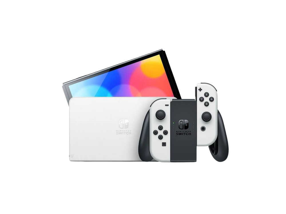Consola - Nintendo Switch OLED, 7", Joy-Con, 64 GB, Blanco