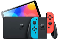 Consola - Nintendo Switch OLED, 7", Joy-Con, 64 GB, Azul y Rojo Neón