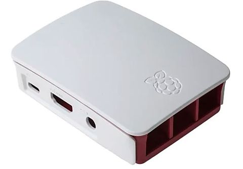Chasis PC - Raspberry Pi 183-3486, Para Raspberry Pi 3A+, Pico-ITX, Plástico, Blanco/Rojo