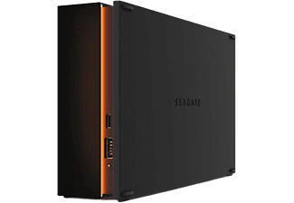 Disco duro externo 16 TB - Seagate Firecuda Gaming Hub STKK16000400, HDD, USB 3.0 Gen 1, LED RGB, Negro