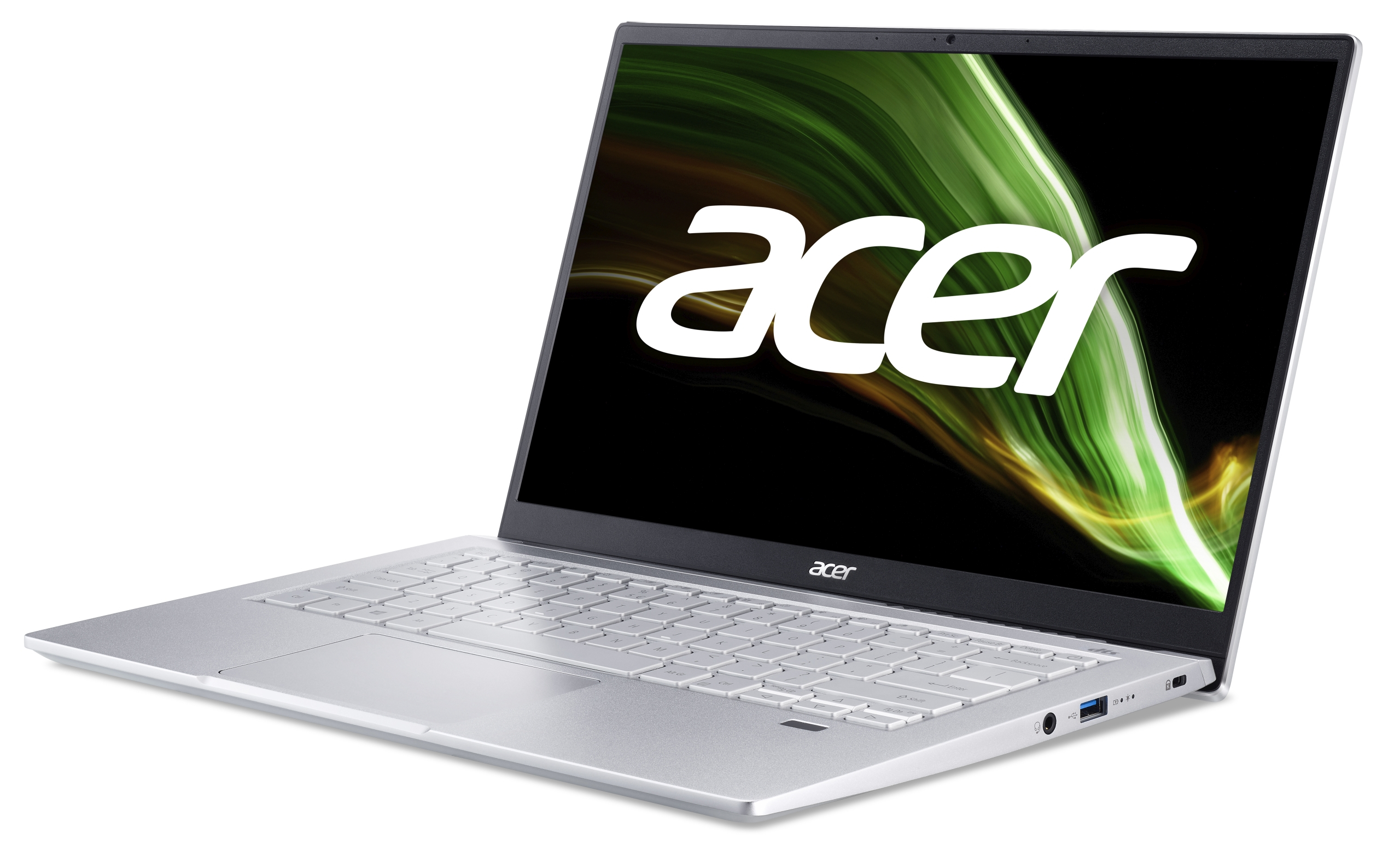 ACER Swift 3 (SF314-511-711G) 10 Xe, Silber Tastaturbeleuchtung, Notebook, 1 Core™ i7 TB Display, Intel®, Iris® Prozessor, mit Zoll Intel® RAM, Windows SSD, Home Bit) 16 (64 mit 14 GB