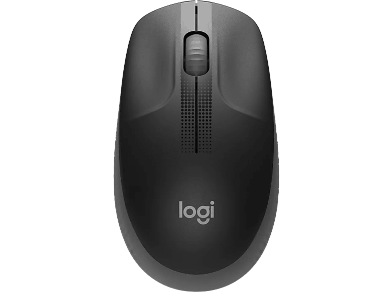 LOGITECH M190 Kabellose Maus für mittelgroße bis große Hände, Anthrazit