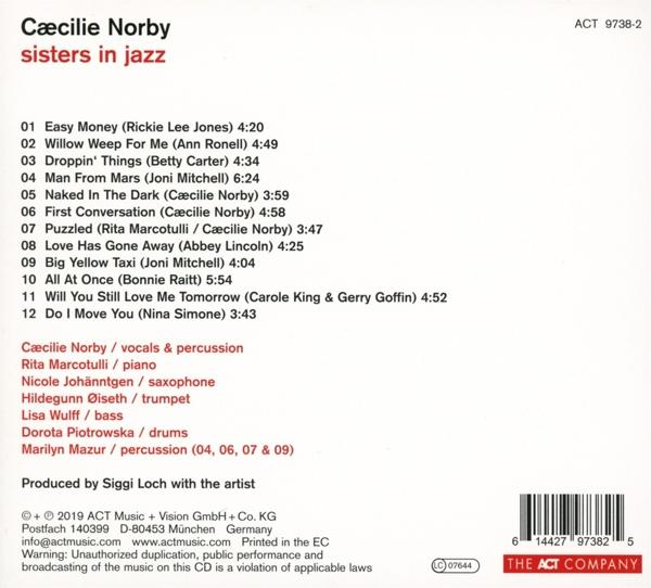 Ein CD-Cover mit einer Frau, einer Songliste und Text.