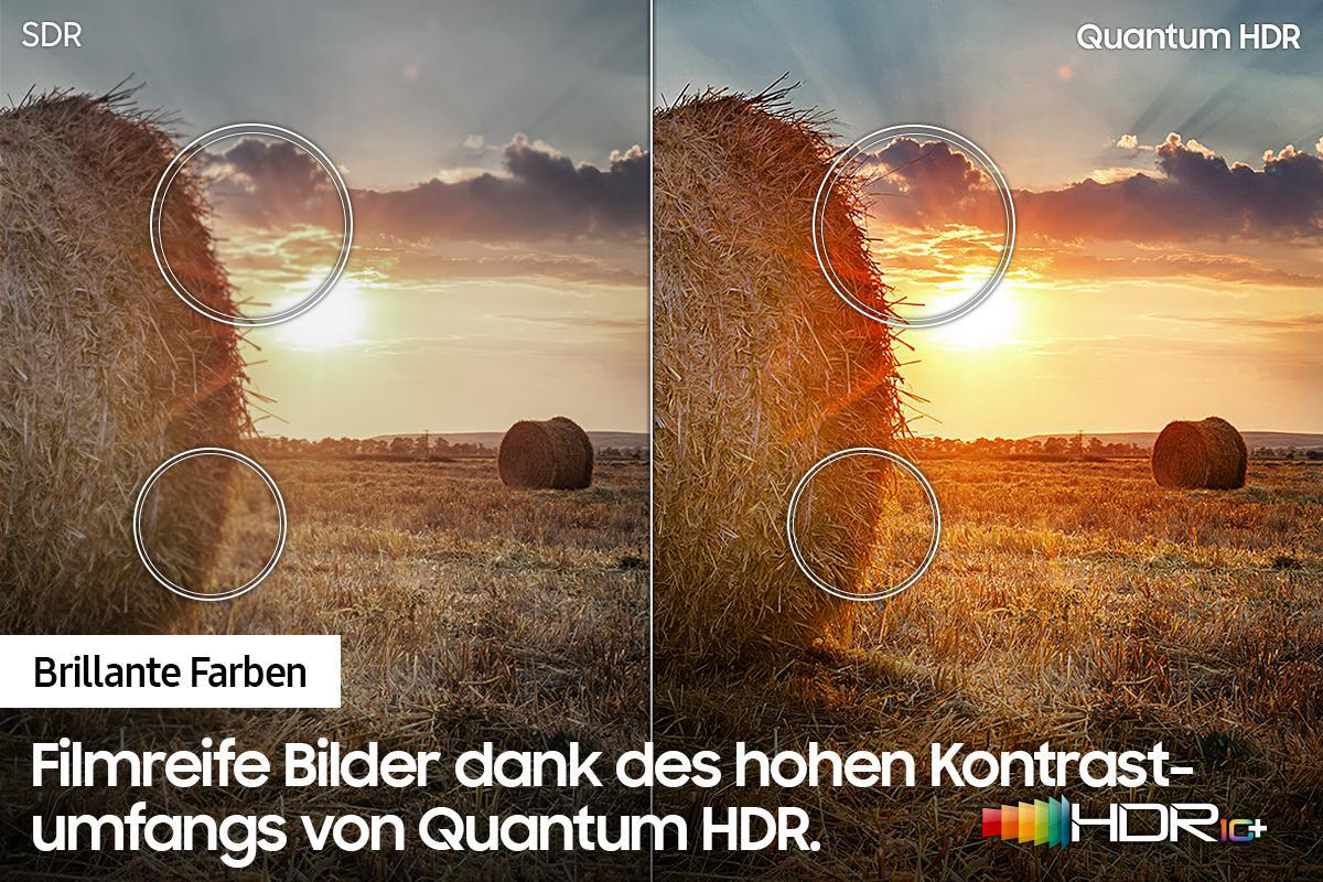 SAMSUNG GQ85Q60AAU QLED TV (Flat, 85 Zoll / 215 cm, UHD 4K, SMART TV)
