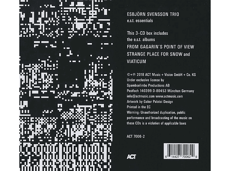 Thumbnail - Esbjorn Svensson Trio - Essentials (CD)