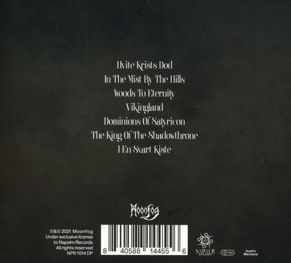Albumrückseite mit Titelliste, verschiedenen Logos und Copyright-Informationen.
