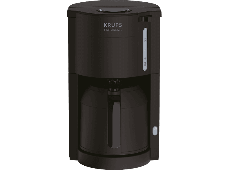 KRUPS KM3038 ProAroma Kaffeemaschine Schwarz Kaffeemaschine mit Thermo-Kunststoffkanne  in Schwarz kaufen | SATURN | Filterkaffeemaschinen