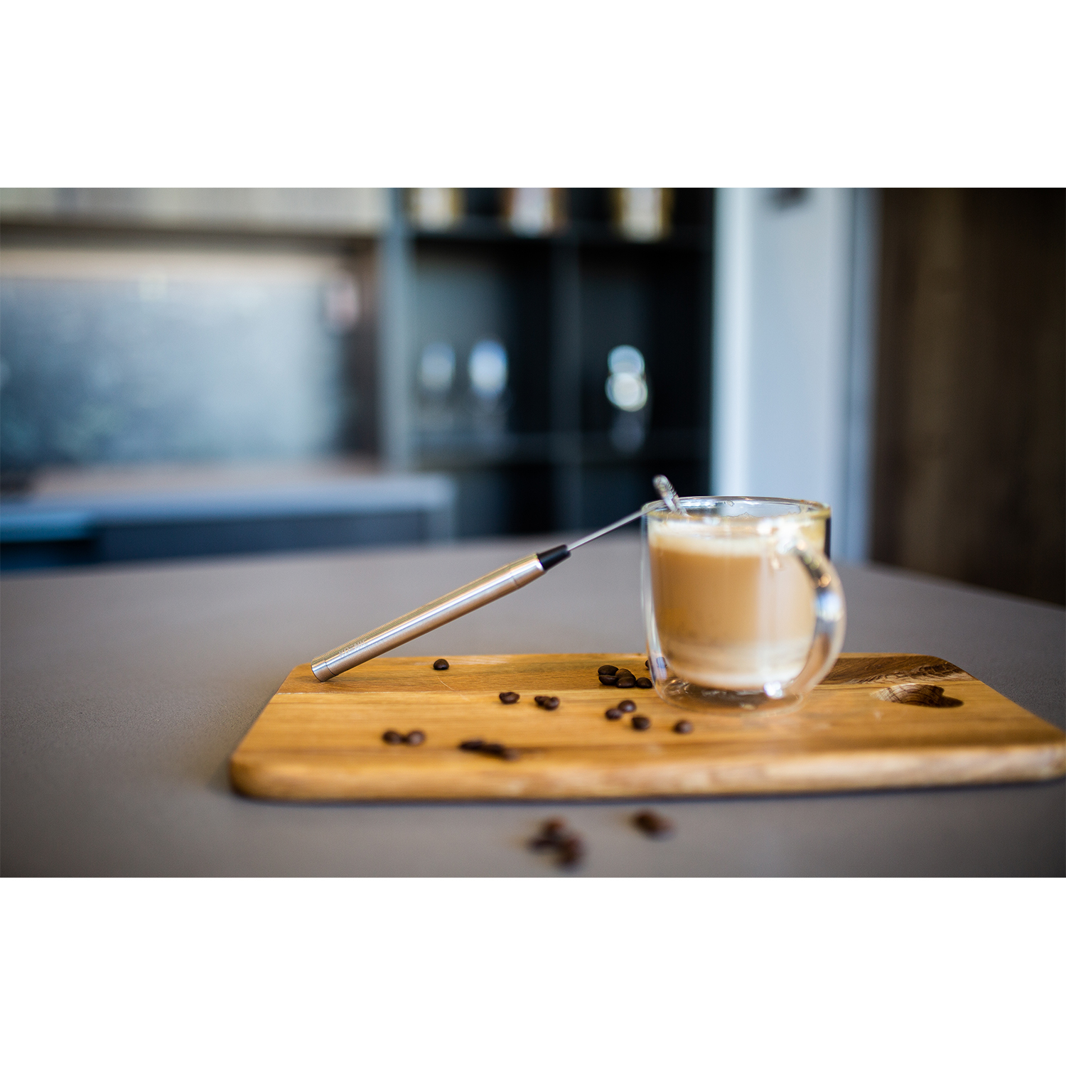 Montalatte Elettrico A Batteria In Acciaio Inox – Con Cucchiaio, Per Caffè E Cioccolata