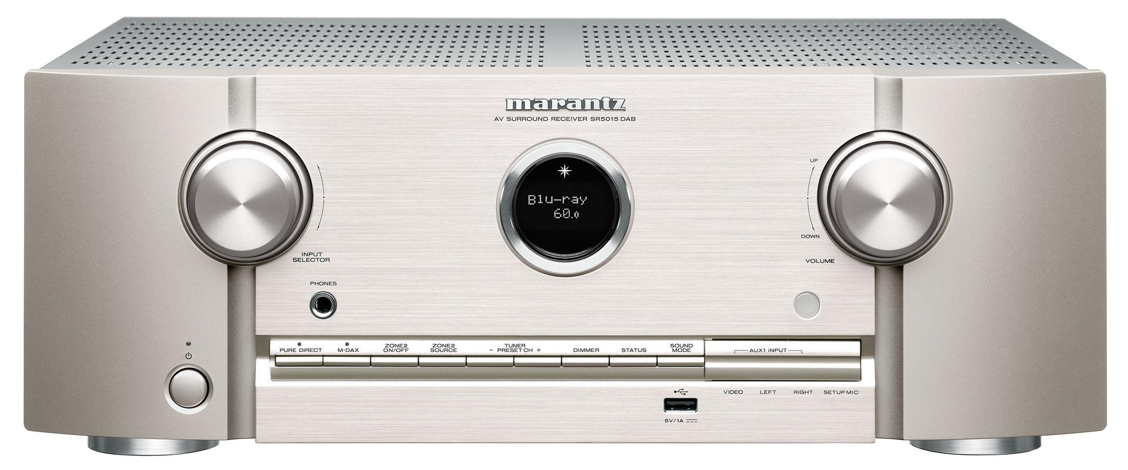 MARANTZ SR5015DAB AV Receiver (7.2 Kanäle, Silbergold)