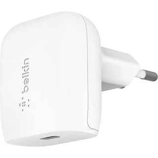 Cargador de pared - Belkin ‎WCA003VFWH, USB-C, 20W, Blanco