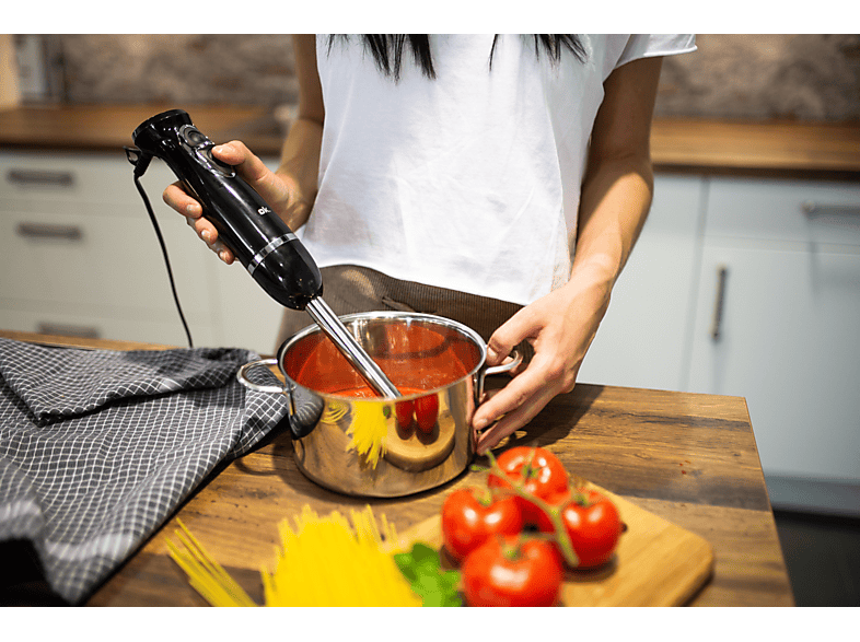 OK. OSB 1021 Stabmixer Schwarz/Edelstahl (400 Watt)